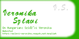 veronika szlavi business card